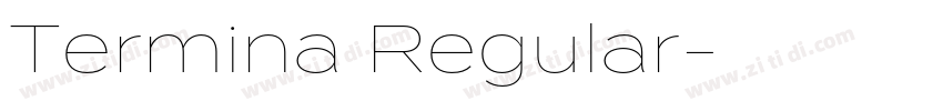 Termina Regular字体转换